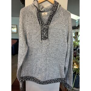 Talara Clothing XL Cotton Blend Sweater Baja Peruvian Style Tribal Boho Festival